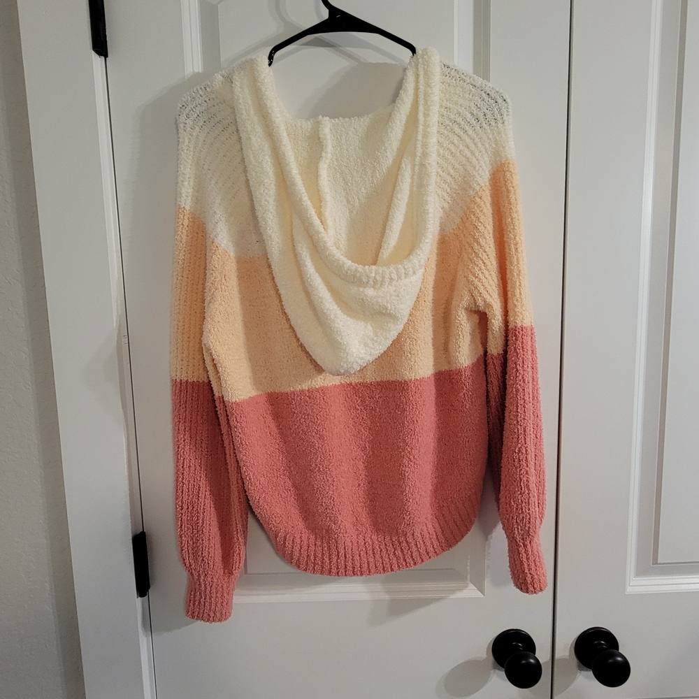 Colorblock Hooded Sweater - Picture 2 of 5